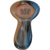 ALWAYS AZUL POTTERY 9.5 Inch Long Spoon Rest in Trio Kokopelli Design and Azulscape Glaze - Handmade Pottery Cookware Accessories - Kitchen Countertop Holder for Giant Spatula, Ladle & More view 1