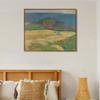 INVIN ART Framed Canvas Giclee Print Art Harvest - Le Pouldu by Paul Gauguin Wall Art Living Room Home Office Decorations(Wood Color Slim Frame,20"x24") view 2