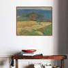 INVIN ART Framed Canvas Giclee Print Art Harvest - Le Pouldu by Paul Gauguin Wall Art Living Room Home Office Decorations(Wood Color Slim Frame,20"x24") view 3