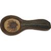 ALWAYS AZUL POTTERY 9.5 Inch Long Spoon Rest in Pinecone 1 Design and Seamist Glaze - Handmade Pottery Cookware Accessories - Kitchen Countertop Holder for Giant Spatula, Ladle & More view 1