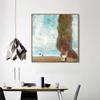 INVIN ART Framed Canvas Giclee Print Art Series#76 by Gustav Klimt Wall Art Living Room Home Office Decorations(Wood Color Slim Frame,24"x24") view 2