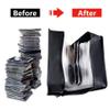 Siveit CD/DVD Binder, CD DVD Case Holder Binder 400 Capacity CD/DVD Wallet Storage Booklet Album Box (White binder, Blue) view 2