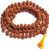 Om Pooja Shop 6 mm - 5 Mukhi Natural Rudraksha Mala for Mantra Jaap view 1