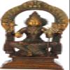 10" Goddess Rajarajeshwari (Tripura Sundari) | Brass Statue | Handmade | Made in India - Brass Statu - Color Double Chola view 1