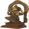 10" Goddess Rajarajeshwari (Tripura Sundari) | Brass Statue | Handmade | Made in India - Brass Statu - Color Double Chola view 2