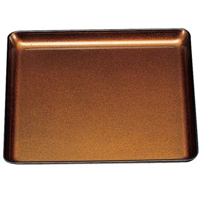 Fukui Craft 5-72-9 Obon Tray, Kakubon, Pear Fabric, Gold, 14.1 x 14.0 x 1.1 inches (35.8 x 35.8 x 2.7 cm), ABS