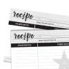 Home Advantage Star Farmhouse Recipe Cards - 4x6 Double Sided (White) view 3