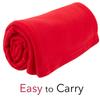 (24 Pack) Bulk Fleece 50x60 Throw Blankets for Wedding Favors, Homeless Women, Men, Homes, Bed, Sofa, Couch, Office, Pet Blankets, Travel | Soft Warm Lightweight Throw Blankets in Bulk (Red) view 4