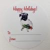 PUG GIFT LABELS - 2" ROUND CIRCLE - 18 / PKG view 1