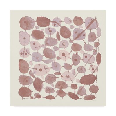 Trademark Fine Art Mid Century IV Blush by Cheryl Warrick, 18x18