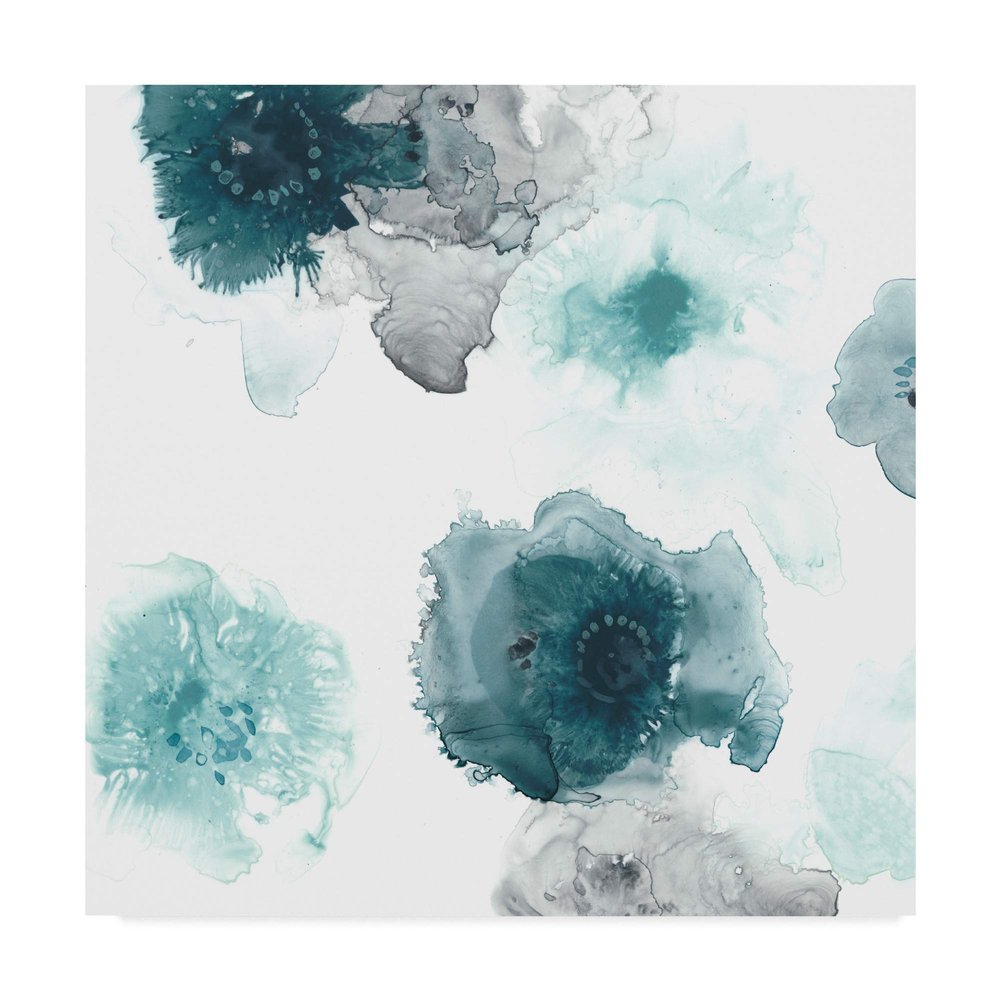 Trademark Fine Art Floating Indigo IV by June Erica Vess, 18x18