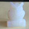 1.5'' Hand Carved Mixed gemstome Crystal owl Animal Figurine Animal Carving (White opalite) view 4