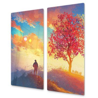 Concept Crystal Tempered GLASS Kitchen Board  Impact & Scratch Proof Glass Cutting Board; MEASURES: SINGLE: 60 x 52 cm (23,62 x 20,47); DOUBLE: 30 x 52 cm (11,81 x 20,47); D13 Images