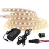 XUNATA 50FT LED Rope Strip Light, DCV 24V Super Bright Waterproof Flexible 5050 60 LED/M LED Strip Light Tape with 24V 5A Power Adapter, for Home Indoor Outdoor Decoration, Warm White view 1