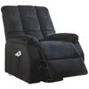 Acme Ipompea Velvet Tufted Recliner in Black view 1