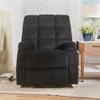 Acme Ipompea Velvet Tufted Recliner in Black view 2