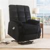Acme Ipompea Velvet Tufted Recliner in Black view 3