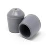 100 Pack Chair Leg Caps for Party Rental Style Plastic Folding Chairs, Fits 3/4 Inch Dia. Frame, Protect Floors Gray view 1