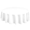 TableLinensforLess Polyester Round Tablecloth, 60 Inch Round, (White) view 2
