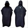 Curve Kids Hooded Towel Swimming Robe Surf Beach Poncho in Microfiber w Adjustable Sleeves (Choose Color) (Black, Teen) view 1