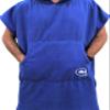 Curve Kids Hooded Towel Swimming Robe Surf Beach Poncho in Microfiber w Adjustable Sleeves (Choose Color) (Black, Teen) view 2