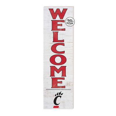 KH Sports Fan Cincinnati Bearcats 10"x35" Welcome Indoor Outdoor Sign, One Size, Team Color