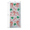 Beistle Candy Cane & Holly Cello Bags 75 Piece, 4" x 9" x 2", Red/White/Green view 2