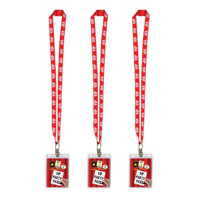 Beistle VIP Party Pass 3 Piece, 25", Multicolored