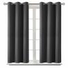 BGment Blackout Curtains for Bedroom - Grommet Thermal Insulated Room Darkening Curtains for Living Room, Set of 2 Panels (38 x 54 Inch, Dark Grey) view 1