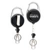 SAMSFX Tape Measure Retractor Fly Fishing Zinger Retractors Carabiner Style Clip on Back Tether Tools Badge Holder (2PCS in Pack) view 1