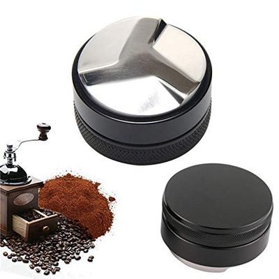 58mm Coffee Distributor 3 Leaf Clover Base Coffee Leveler Tamper for Espresso Coffee Grounds