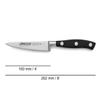 Arcos Forged Knife 3 pieces Nitrum Stainless Steel. Ergonomic Polyoxymethylene POM Handle. Series Riviera. Thin blade with a smooth edge. Black Color. view 2