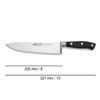 Arcos Forged Knife 3 pieces Nitrum Stainless Steel. Ergonomic Polyoxymethylene POM Handle. Series Riviera. Thin blade with a smooth edge. Black Color. view 4