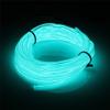 JIGUOOR EL Wire Battery Pack 16.4ft / 5m Bright Neon Light Strip 360 Illumination Neon Tube Rope Lights for DIY, Festival, Party Decoration, Pub, Halloween, Chrismas (16.4ft / 5m, Light Green) view 1