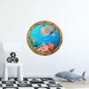 Stickit Graphix 18" Porthole 3D Window Wall Decal Tropical Reef Life #1 Rustic Port Scape Sea Turtle Coral Reef Ocean Under The Sea Removable Vinyl Sticker view 2