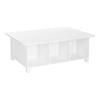 RiverRidge Kids Desk and Activity Table with 6 Storage Cubbies for Folding Bins - Art Craft or Train Table Design for Play Area Toy Organization - White view 1