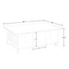 RiverRidge Kids Desk and Activity Table with 6 Storage Cubbies for Folding Bins - Art Craft or Train Table Design for Play Area Toy Organization - White view 3