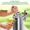 NutriChef Pressurized Growler Tap System, 128oz Stainless Steel Mini Keg Dispenser Portable Kegerator Kit, Co2 Pressure Regulator Keeps Carbonation for Craft Beer, Draft and Homebrew view 3