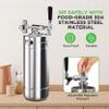 NutriChef Pressurized Growler Tap System, 128oz Stainless Steel Mini Keg Dispenser Portable Kegerator Kit, Co2 Pressure Regulator Keeps Carbonation for Craft Beer, Draft and Homebrew view 4