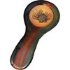 ALWAYS AZUL POTTERY 9.5 Inch Long Spoon Rest in Pinecone 1 Design and Moonscape Glaze - Handmade Pottery Cookware Accessories - Kitchen Countertop Holder for Giant Spatula, Ladle & More view 1