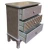 Jeco Wooden 3 Drawers Wood Cabinet, One Size, Natural view 2