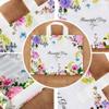 Flower - 50 Pcs Plastic Boutique Bags Retail Merchandise Shopping Bags Gift Bags view 2