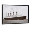 RMS Titanic of The White Star Line Black Float Frame Canvas Art, Ships & Boats Artwork view 1