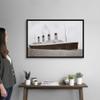 RMS Titanic of The White Star Line Black Float Frame Canvas Art, Ships & Boats Artwork view 2