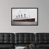 RMS Titanic of The White Star Line Black Float Frame Canvas Art, Ships & Boats Artwork view 3