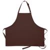 DayStar Apparel 200NP No Pocket Bib Apron, Brown view 1