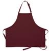 DayStar Apparel 200NP No Pocket Bib Apron, Maroon view 1
