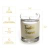 Halloween Decor Toasted Smores Scented Candle, Natural Premium Soy Blend Wax Jar Candle, Fall Gifts, 11 oz, Clean Burning, Aromatherapy Spa Candle - Lune Candle Co. (2 Pack) view 3
