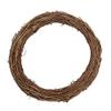 12" Natural Grapevine Wreath, DIY Rustic Ring Wreath Christmas Wreath Door Garland Home Decoration Gift Hanging Decor view 3