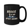 BeeTeeStore Nessie Is My Spirit Animal Mug - Loch Ness Monster Coffee Cup for Cryptid Fans and Folklore Enthusiasts - 11oz Black Ceramic Tea Mug view 2